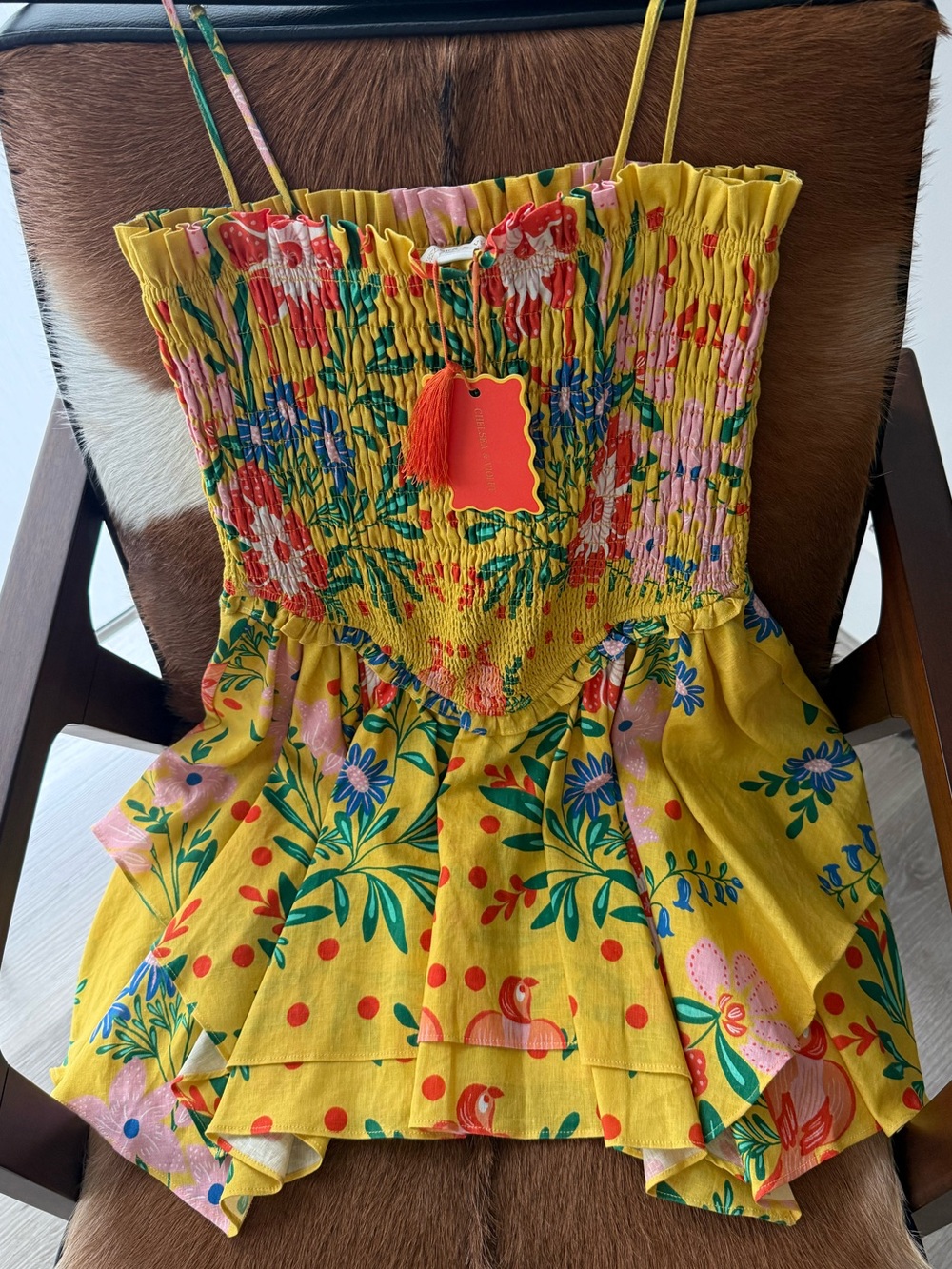 Chelsea & Violet - Yvette Dress - NWT Smocked Linen Blend